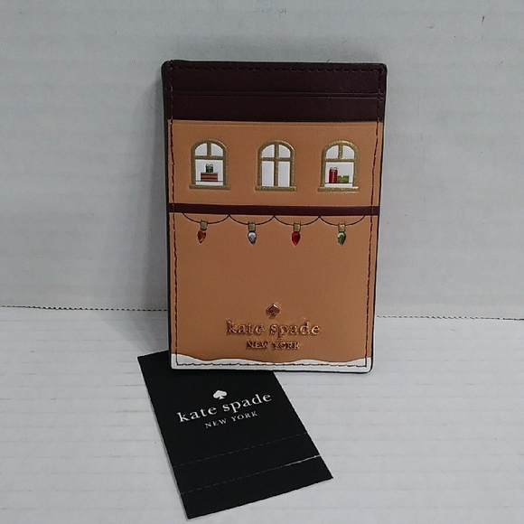 Kate Spade New York Oh What Fun Gingerbread House Slim Cardholder *NWT* - Picture 1 of 5